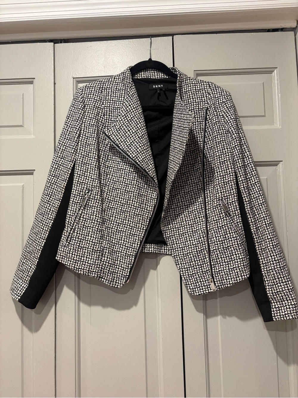 DKNY Black and White Blazer Jacket